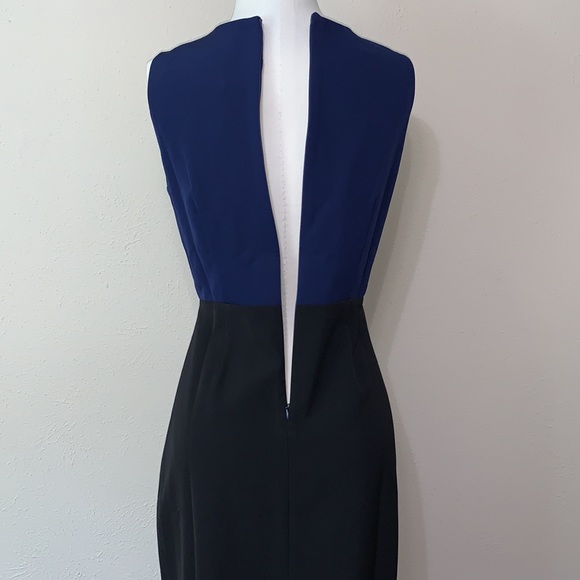 Sam Edelman Two-Tone Navy / Black Sheath Dress Size 10 - Picture 4 of 10